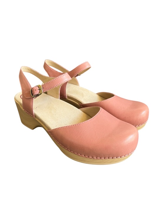 Dansko Shoes - Dansko Sam Clogs Petal Pink Leather Comfort Shoes Womens 42 EUC